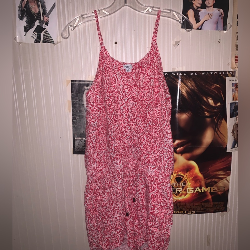 Splendid romper red floral patterned